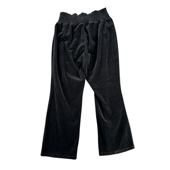Maternity Black Velvet Maternity Pants Vintage 2000's Liz Lange Large - Picture 5 of 6